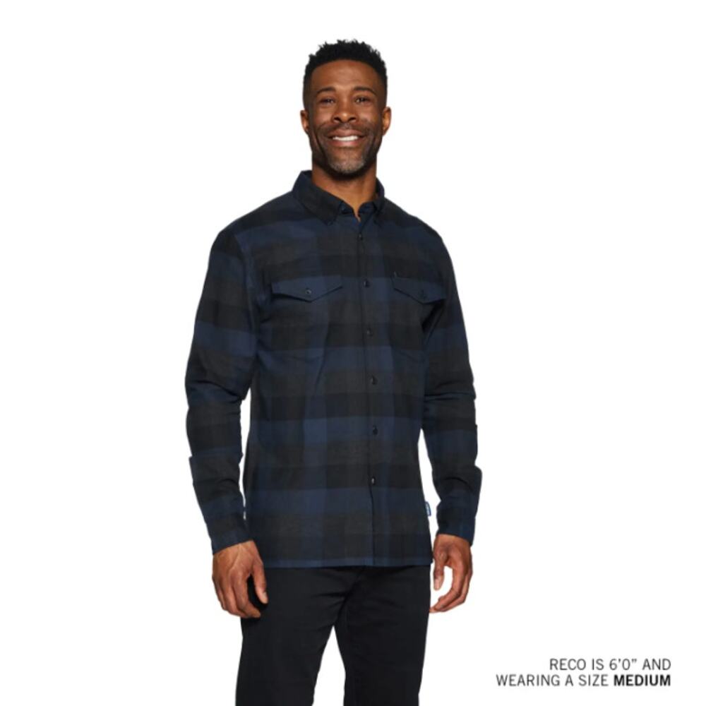 NWT Indian‎ Motorcycle Dallas Plaid Shirt Blue  M
